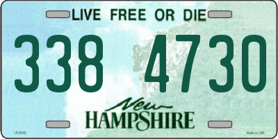 NH license plate 3384730
