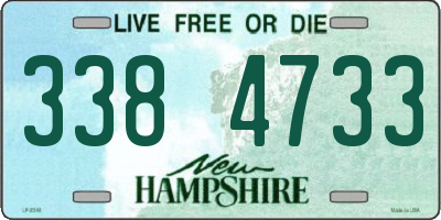 NH license plate 3384733
