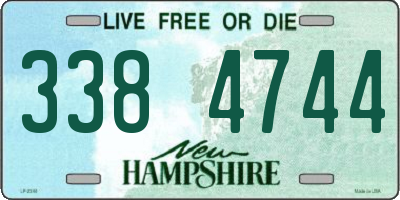 NH license plate 3384744
