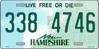 NH license plate 3384746
