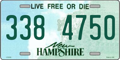 NH license plate 3384750