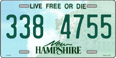 NH license plate 3384755
