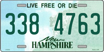 NH license plate 3384763