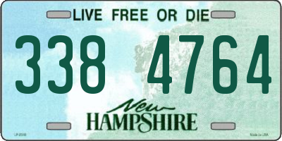 NH license plate 3384764