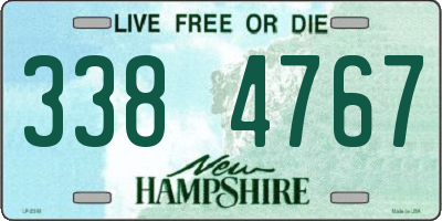 NH license plate 3384767