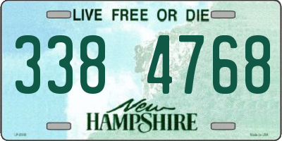 NH license plate 3384768