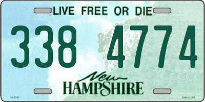 NH license plate 3384774