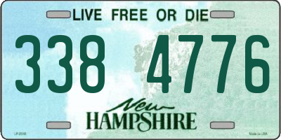 NH license plate 3384776