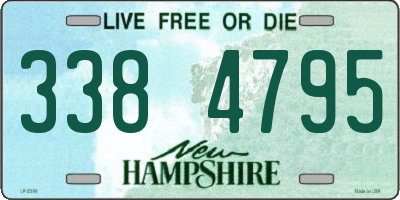 NH license plate 3384795