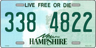 NH license plate 3384822
