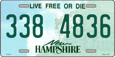 NH license plate 3384836