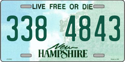 NH license plate 3384843
