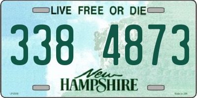 NH license plate 3384873