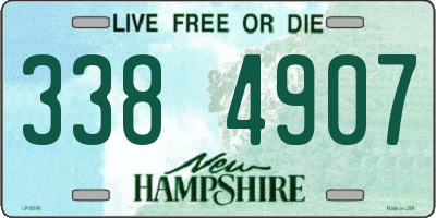 NH license plate 3384907