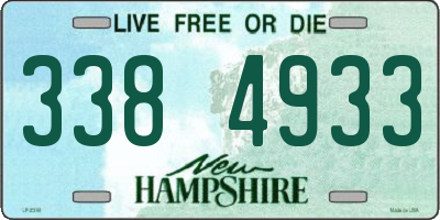 NH license plate 3384933