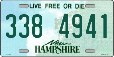 NH license plate 3384941