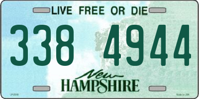 NH license plate 3384944