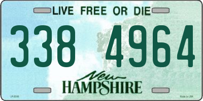 NH license plate 3384964