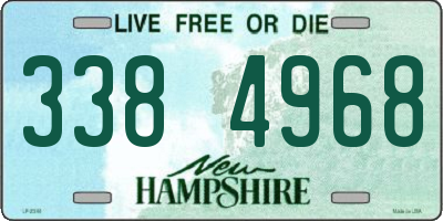 NH license plate 3384968
