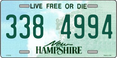 NH license plate 3384994
