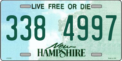 NH license plate 3384997