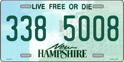 NH license plate 3385008