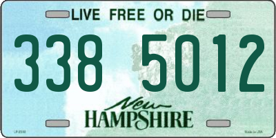 NH license plate 3385012