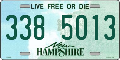 NH license plate 3385013