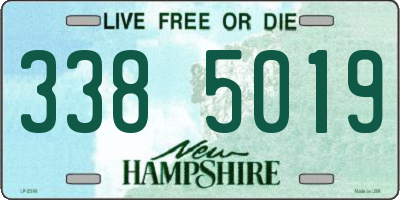 NH license plate 3385019