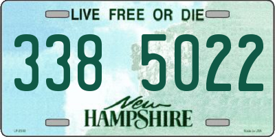 NH license plate 3385022