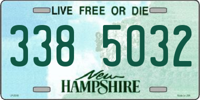 NH license plate 3385032