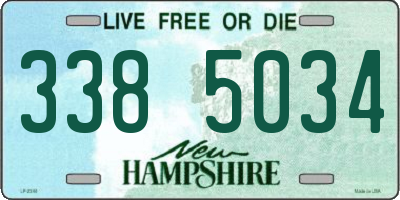 NH license plate 3385034