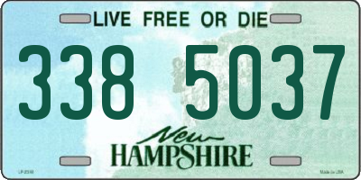 NH license plate 3385037