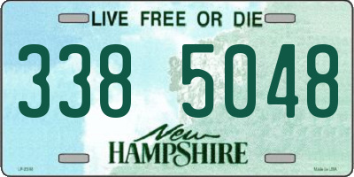 NH license plate 3385048
