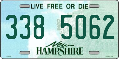 NH license plate 3385062