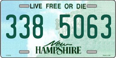 NH license plate 3385063