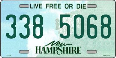 NH license plate 3385068
