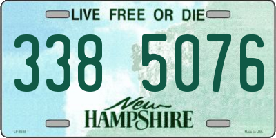 NH license plate 3385076