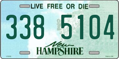 NH license plate 3385104