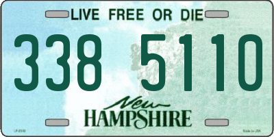 NH license plate 3385110