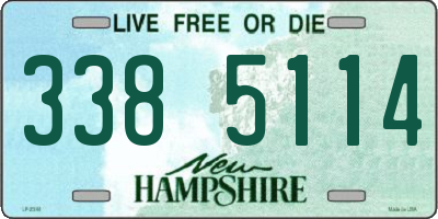 NH license plate 3385114