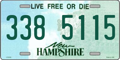 NH license plate 3385115