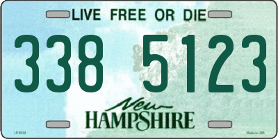 NH license plate 3385123