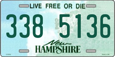 NH license plate 3385136