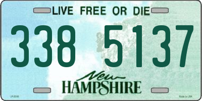 NH license plate 3385137