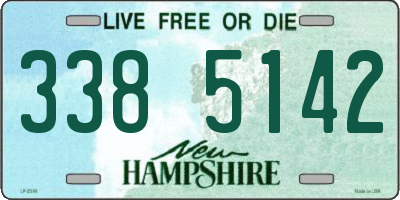 NH license plate 3385142