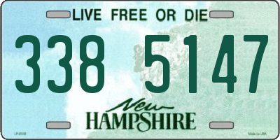 NH license plate 3385147