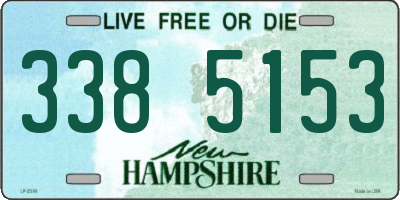 NH license plate 3385153