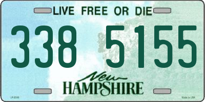 NH license plate 3385155