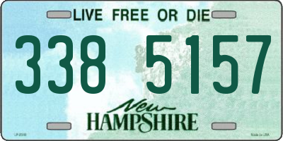 NH license plate 3385157